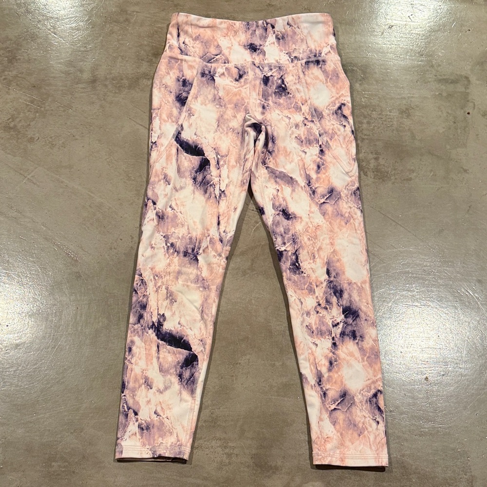 Old Navy Kids Tie-Dye Leggings - Pink and Purple